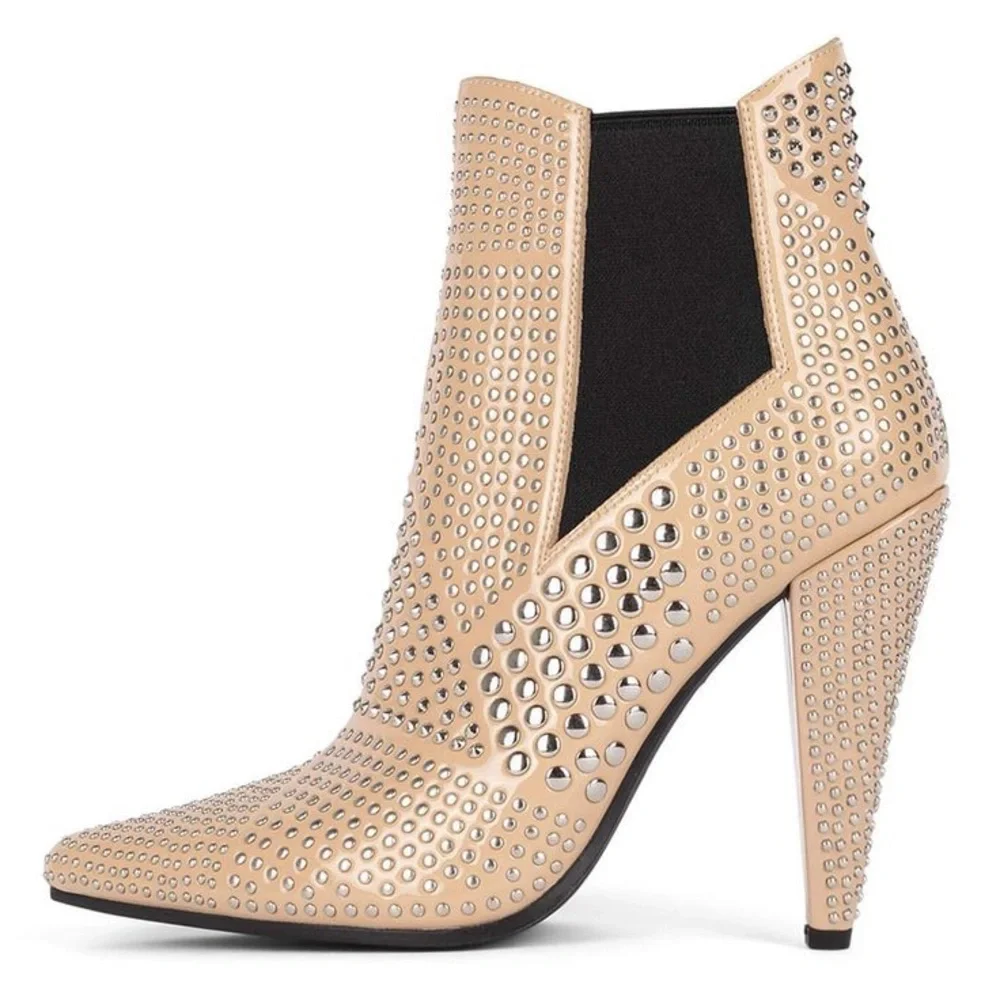 JEFFREY CAMPBELL Stud Lo Embellished Bootie